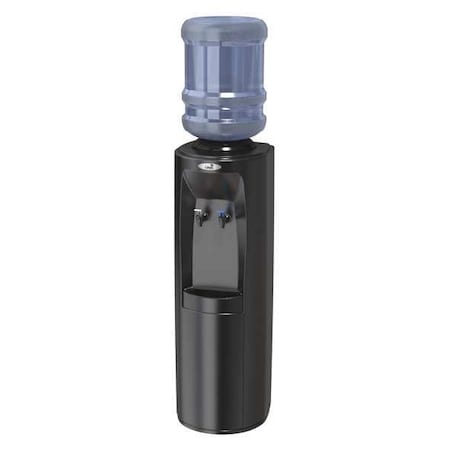 Cold, Room Temperature Bottled Water Dispenser - Black