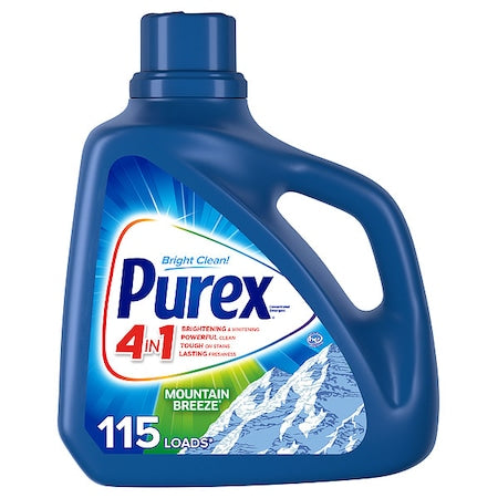 High Efficiency Laundry Detergent, 150 oz Jug, Liquid, Mountain, Blue, 4 PK