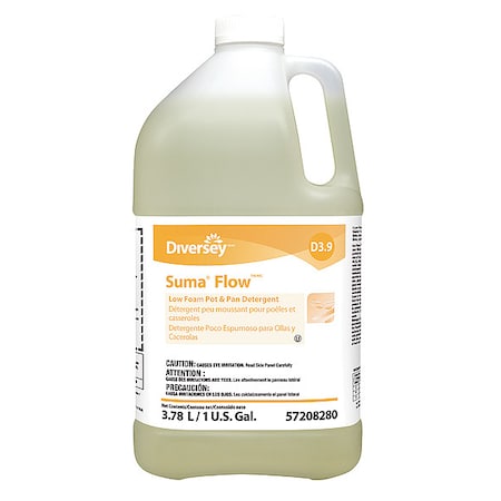 Dish Soap, 1 Gal Jug, Liquid, Straw, 4 PK