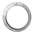 Round Angle Flange Adapter, 6 in Duct Dia, Galvanized Steel, 22 ga GA, 1" L, 1-1/4" H