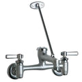Service Sink Faucet, Wall Mount, 12 gpm Flow Rate, 5-3/4 in Spout L, Metal, Chrome Finish