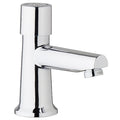 Metering Single Hole Mount, 1 Hole Straight Spout Bathroom Faucet, Chrome plated