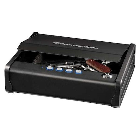 Pistol Safe, Electronic Lock, 11.9 lbs, 0.08 cu ft, Not Rated, Pistol