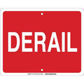 Railroad Sign, 12 in H, 15 in W, Horizontal Rectangle, English, 134178