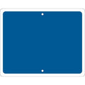 Railroad Sign, 12 in H, 15 in W, Horizontal Rectangle, No Text, 134193