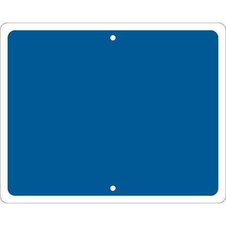 Railroad Sign, 12 in H, 15 in W, Horizontal Rectangle, No Text, 134193