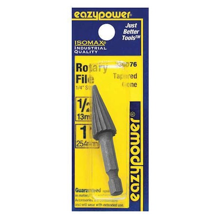 Tapered Cone Rotary File, 1/2 in., 1 pcs.