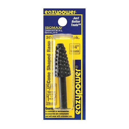 Tapered Cone Rotary Rasp, 5/8 in., 1 pcs.