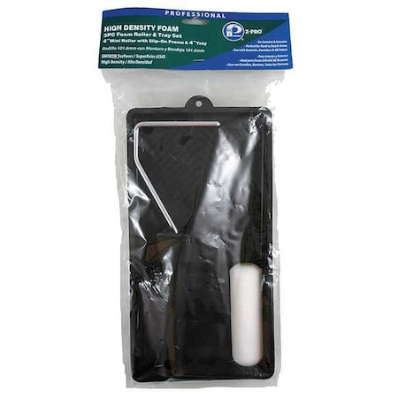 Paint Roller Kit, 4 in., Foam, All Paints