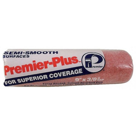 9" Paint Roller Cover, 3/8" Nap, Polyester/Knit
