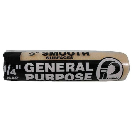 9" Paint Roller Cover, 1/4" Nap, Polyester