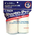 4" Paint Roller Cover, 3/8" Nap, Woven Fabric, 2 PK
