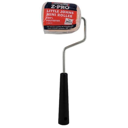 Paint Roller Frame & Cover, Cage, Plastic Handle, 3" Rollers