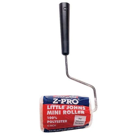 Paint Roller Frame & Cover, Cage, Plastic Handle, 4" Rollers