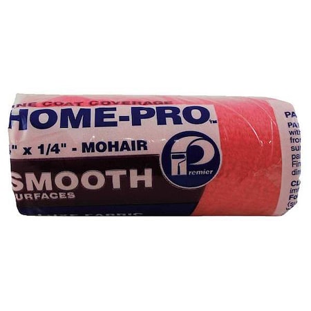 4" Paint Roller Cover, 1/4" Nap, Mohair