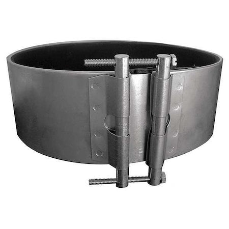 Round Duct Coupler, 5 in Duct Dia, Metal, 24 ga GA, 5 in W, 42" L, 5" H