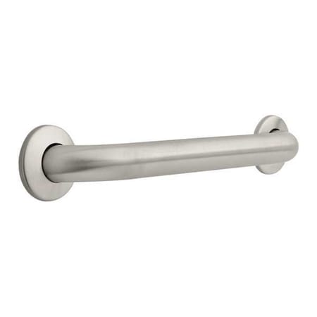 Concealed Wall Mount Grab Bar, 19-3/8"" L, Stainless Steel, Stainless steel
