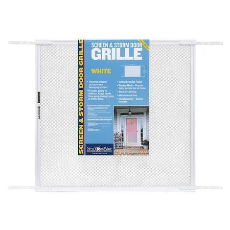 Grille, 24 in W, 36 in L, White