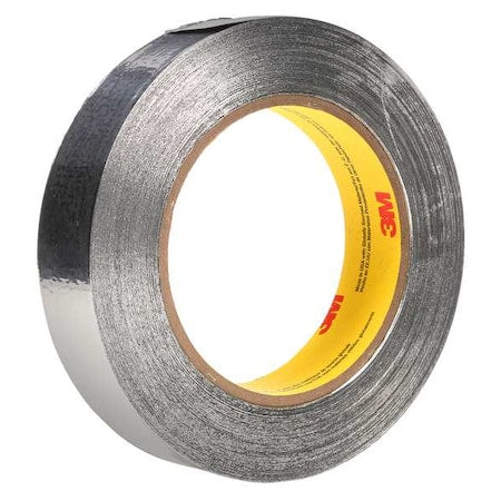 Foil Tape, Aluminum, Silver, 60 yd L, 1 in W