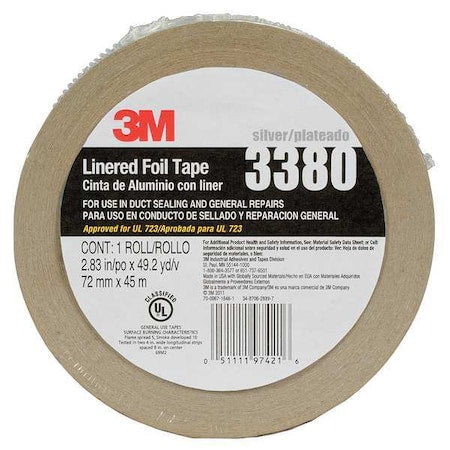 FoilTape, Aluminum, Silver, 49ydL, 2-3/4inW