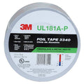 Foil Tape, Aluminum, Silver, 50 yd L, 2-1/2 in W