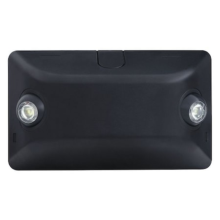 Led Emerg Unit Damplisted,Blk Fnsh,2Head