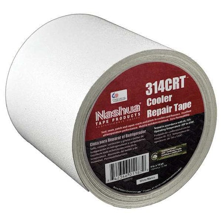 Foil Tape, Aluminum, White, 15 yd L, 4 in W