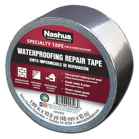 Foil Tape, Aluminum, 10-7/8 yd L, 1-7/8 in W