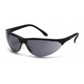 RENDEZVOUS(R), Safety Glasses, Anti-Scratch, Gray Lens, Black Frame, Half-Frame