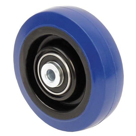 Caster Wheel, Rubber, 3-1/2 in Dia, 225 lb.