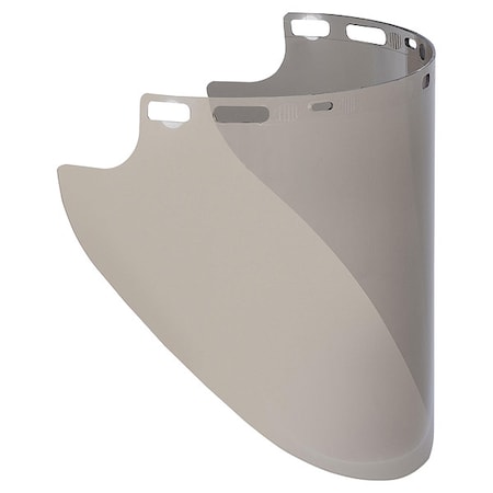 Face Shield Visor, Gray Visor, 10 in Height