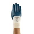 Coated Gloves, Nitrile, Textured, 3/4 Dip, 4 Abrasion Level, Blue, L (9) 1 PR