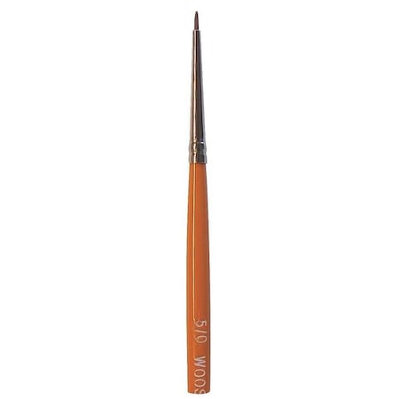 #5/0 Artist Soft, Red Sable Bristle, Paint Brush, Wood Handle