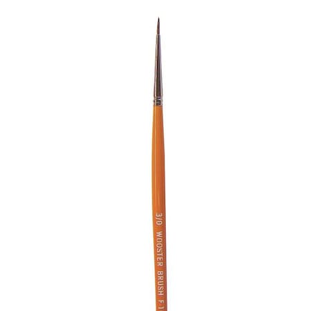 #3/0 Artist Soft, Red Sable Bristle, Paint Brush, Wood Handle