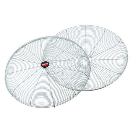 Fan Guard For 30 in Blade Dia, Polyester Powder Coated, Steel, Gray, Mounting 2-3/4 in x 4-1/2 in