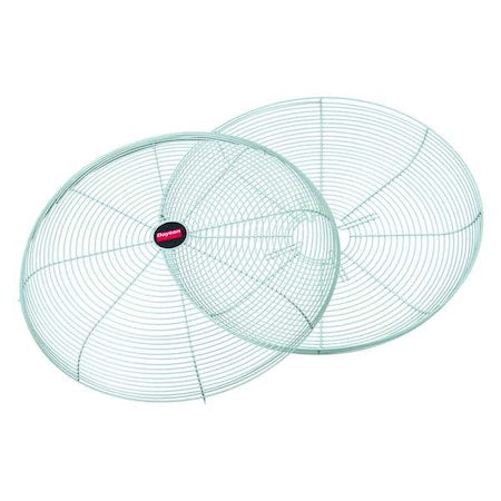 Fan Guard For 24 in Blade Dia, Polyester Powder Coated, Steel, Gray, Mounting 2-3/4 in x 4-1/2 in