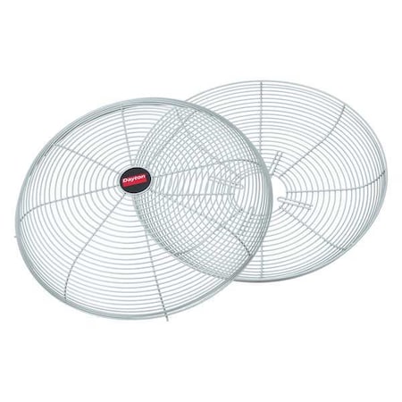 Fan Guard For 16 in Blade Dia, Polyester Powder Coated, Steel, Gray, Mounting 2-1/16 in x 4 in