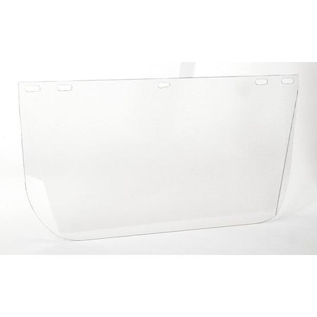 Face Shield Visor, Clear Visor, Polycarbonate, Uncoated Lens, Clear
