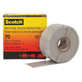 Silicone Electrical Tape, 70, Scotch, 1 in W x 30 ft L, 12 mil thick, Gray