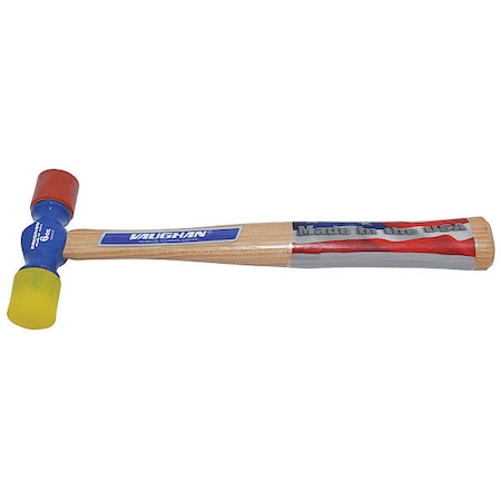 6 oz. Soft Face Hammer, 10 1/2 in L Wood Handle