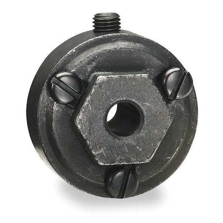 Interchangeable Hex Hub, 1/2 in Bore Dia, Alloy Steel, 2 Set Screws