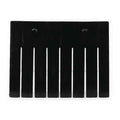 Bin Divider, Plastic, Black, 9-3/4 in L x 7-31/64 in H, 6 PK