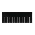 Black, Plastic Divider, 6 PK