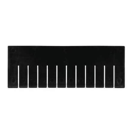 Black, Plastic Divider, 6 PK