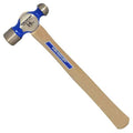 16 oz. Ball Peen Hammer, 14 in L Hickory Handle, Steel Head