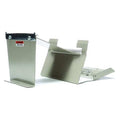 Pouch Tape Dispenser, 5 in Max. Tape Width. 5 1/4 in Tape Core Dia, Clam Shell, Metal, Gray