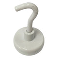 Magnetic Hook, White, 9 Lb, 1 In Dia