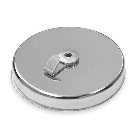 Magnetic Hook, Chrome, 65 Lb