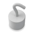 Magnetic Hook, Neodymium, White, 24 Lb