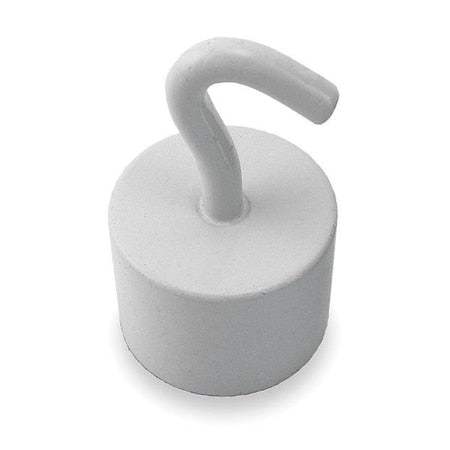 Magnetic Hook, Neodymium, White, 24 Lb